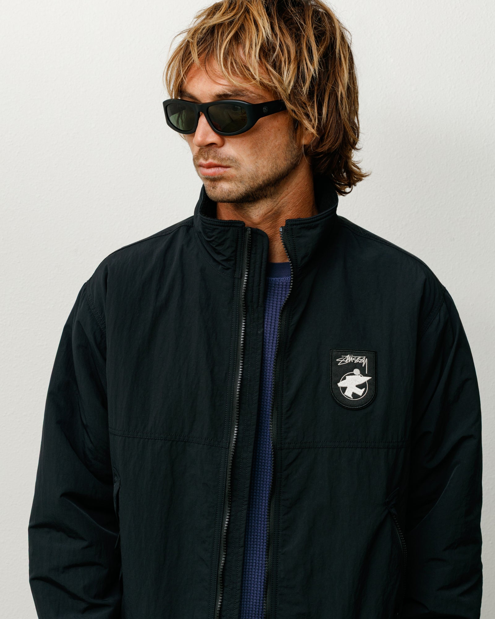 Stussy Landon Sunglasses occhiali nero verde taglia unica