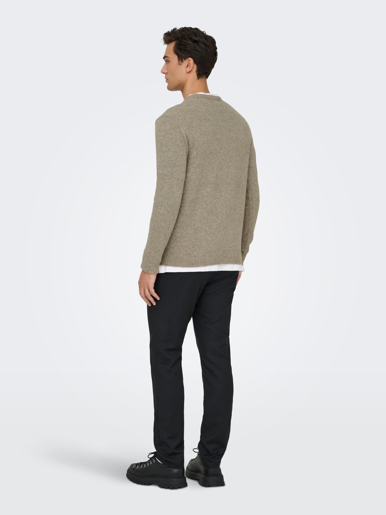 Only & Sons Onsray Maglione Girocollo Uomo Grigio