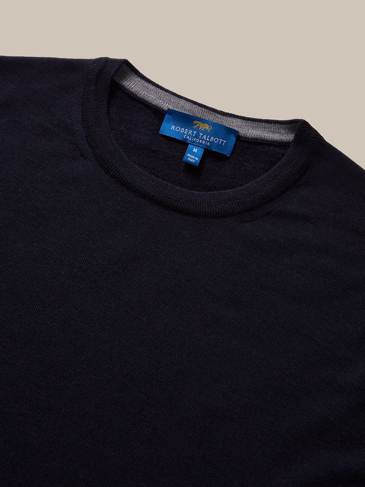 Robert Talbott Keaton Maglione Uomo Navy Merino
