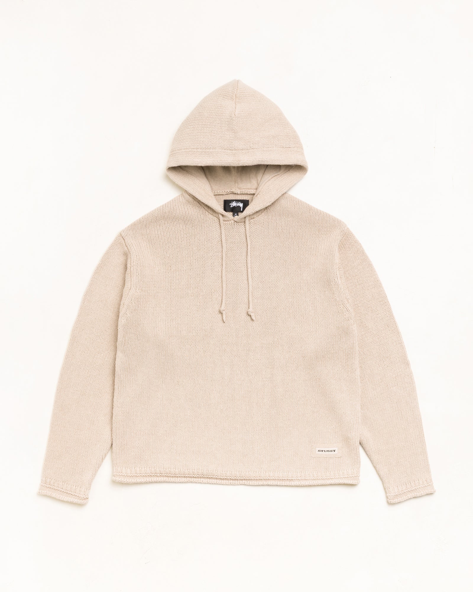 Stussy Beach Hooded Sweater felpa cappuccio Oatmeal