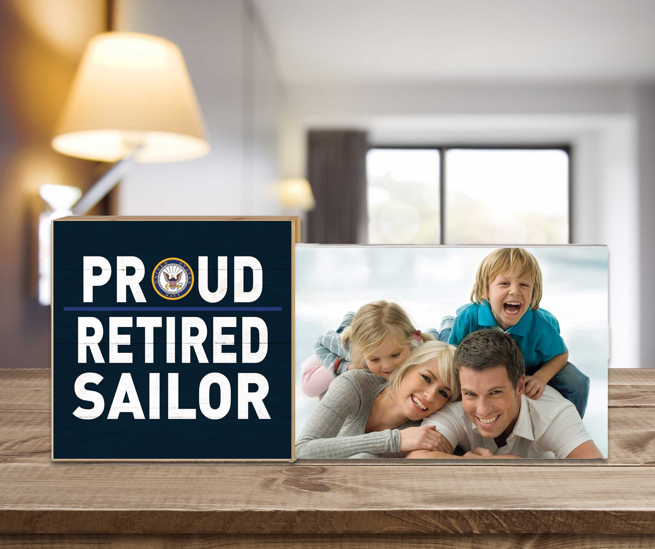 7.62 Design Navy Retired cornice portafoto 4x6 5x10.5