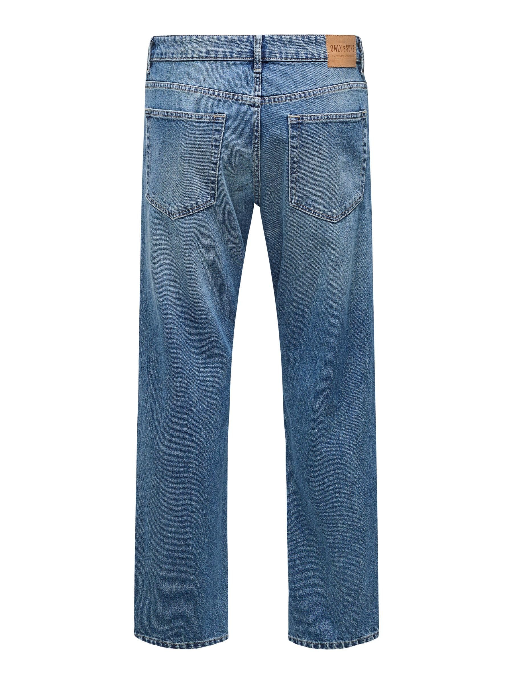 ONLY & SONS Onsedge Straight Box Tai Jeans Uomo Blu 30W/32L