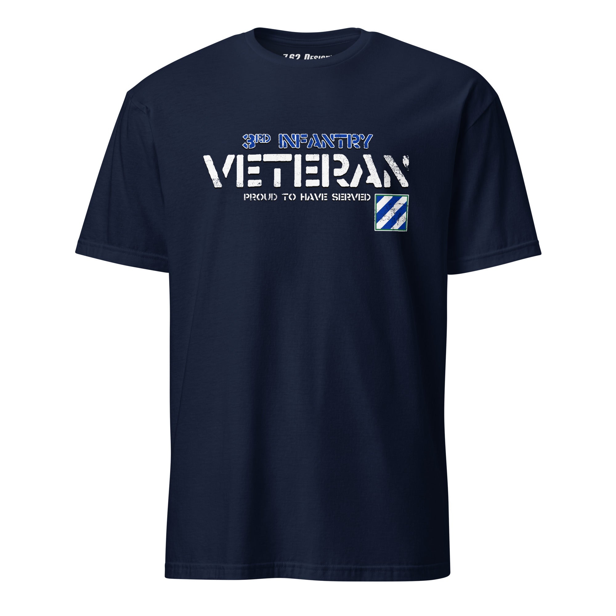 7.62 Design 3rd Infantry Veteran T-Shirt uomo navy cotone