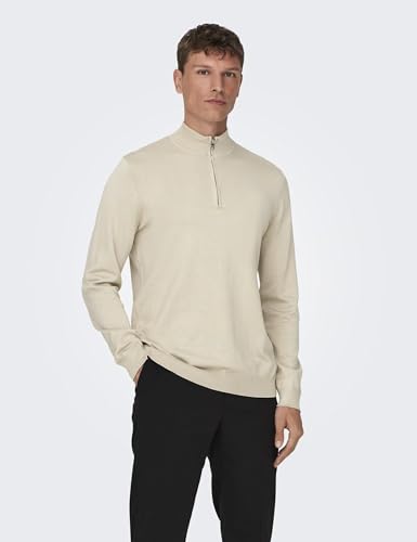 ONLY & SONS Maglieria Maglione Uomo Girocollo Lavorato a Maglia