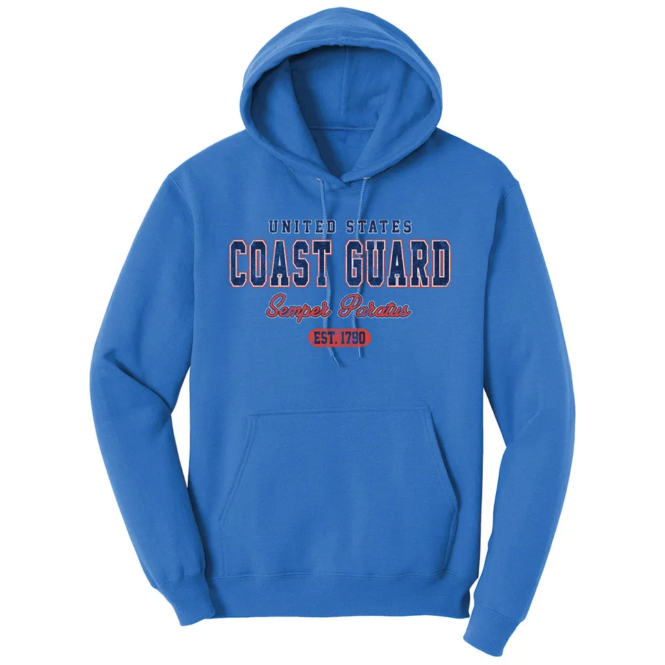 7.62 Design Coast Guard felpa cappuccio blu