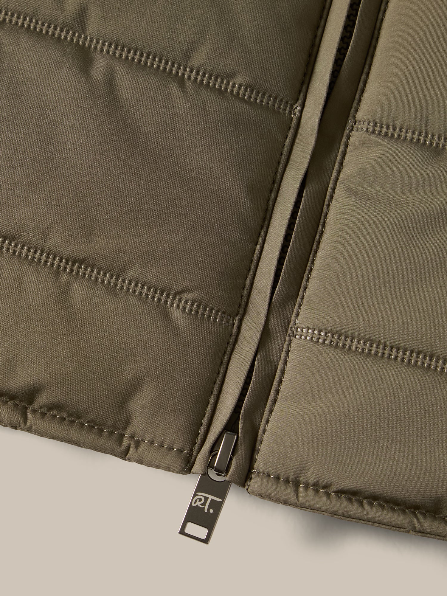 Robert Talbott Driver Gilet Trapuntato Taupe Idrorep.