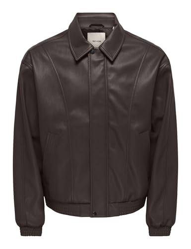 Only & Sons Onssantiago Giacca Uomo Nero Poliuretano