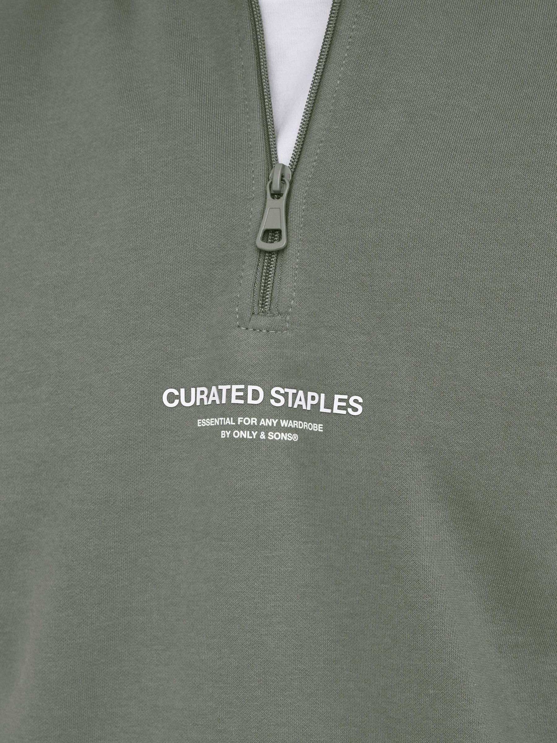 Only & Sons Onscurated felpa uomo nera taglia L