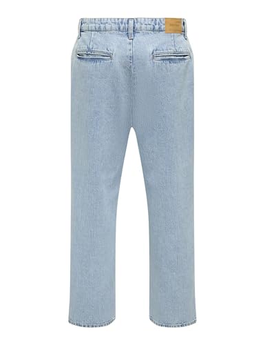 Only & Sons Onsdani Jeans Ampia Vita Media 30W/34L Corto