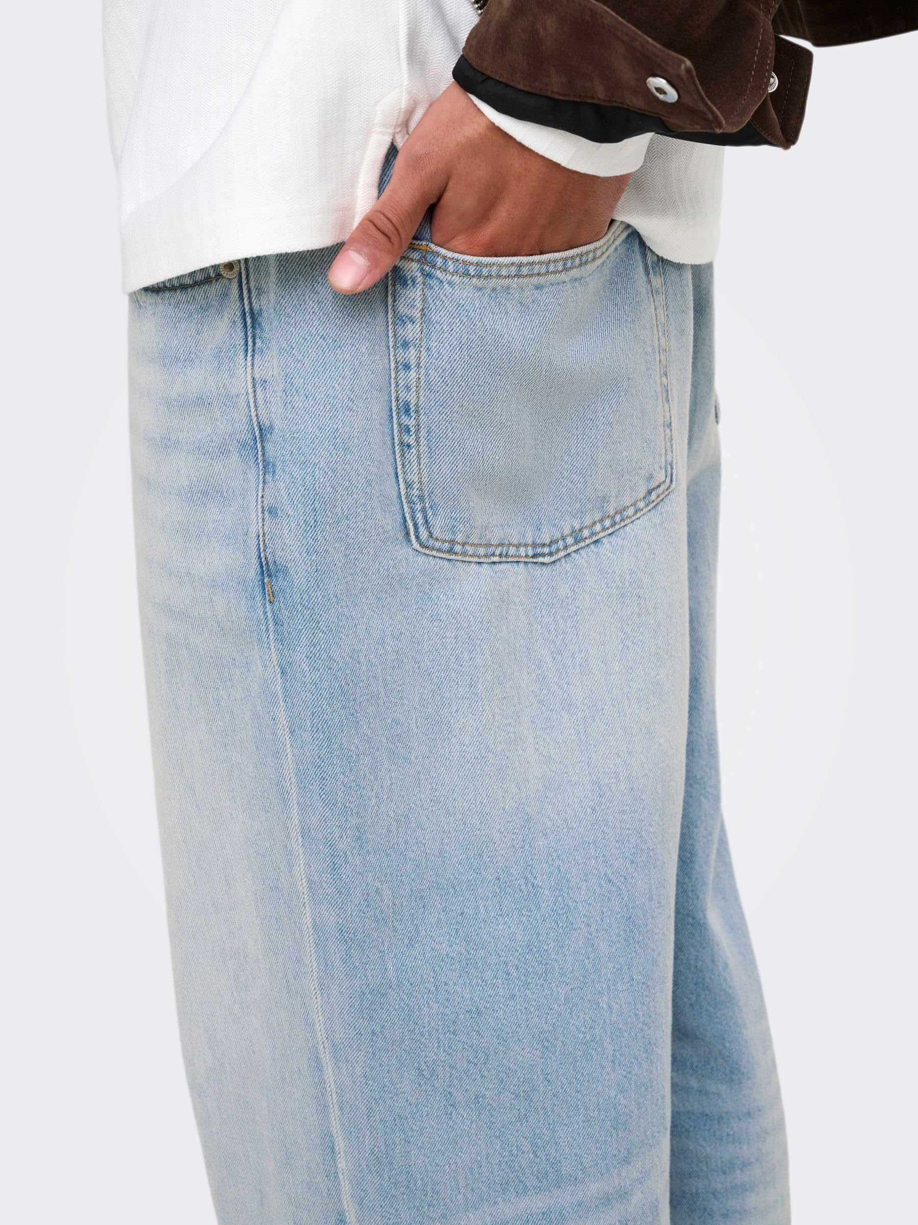 Only & Sons OnsFade Vita Media Jeans Loose 32W/30L Light Blue