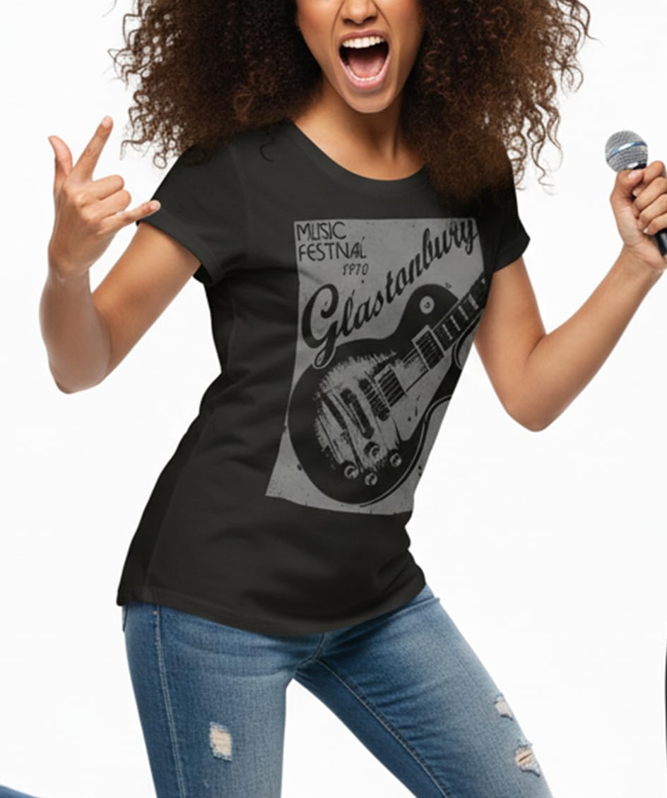 MAKAYA T-Shirt Donna Glastonbury Maglietta L Cotone