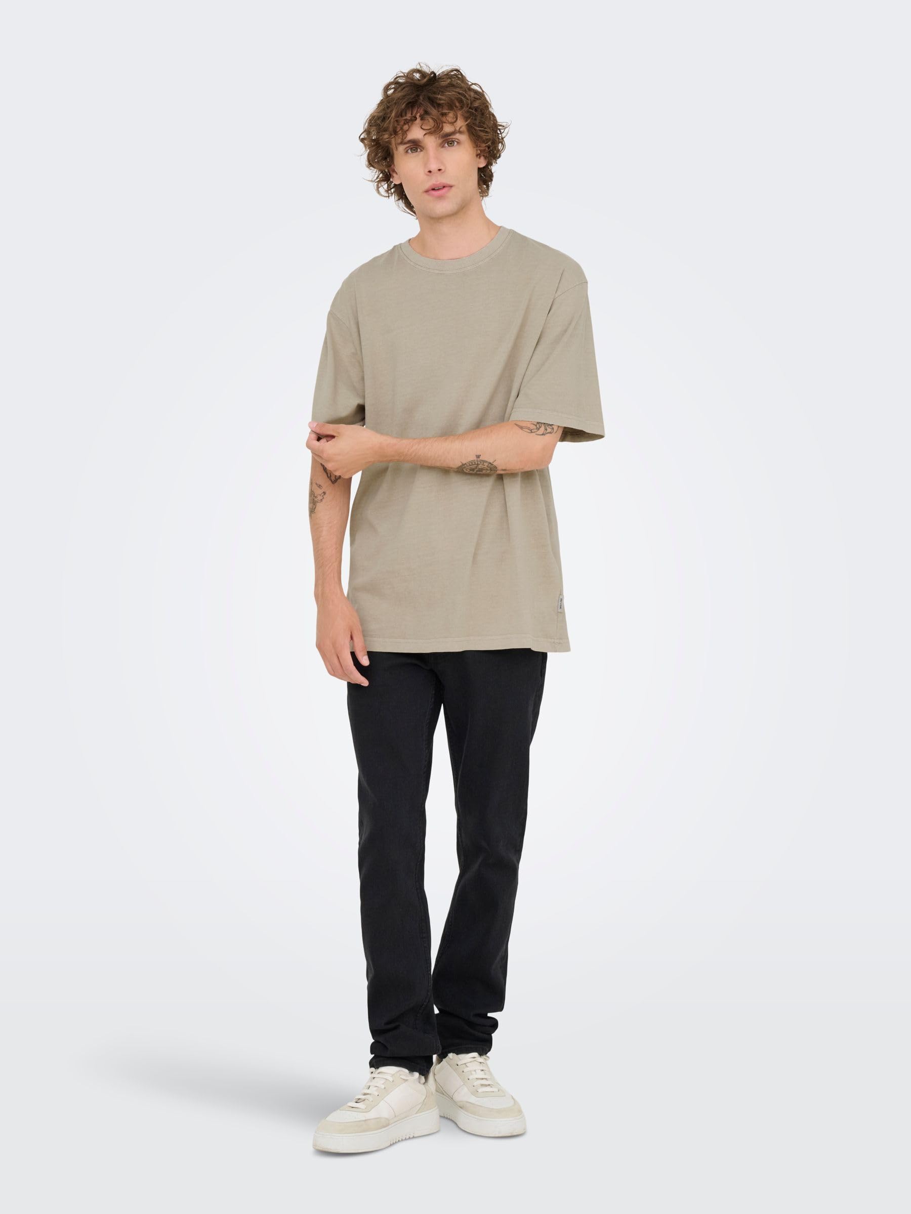 Only & Sons Onsdistress T-Shirt Uomo manica corta basic