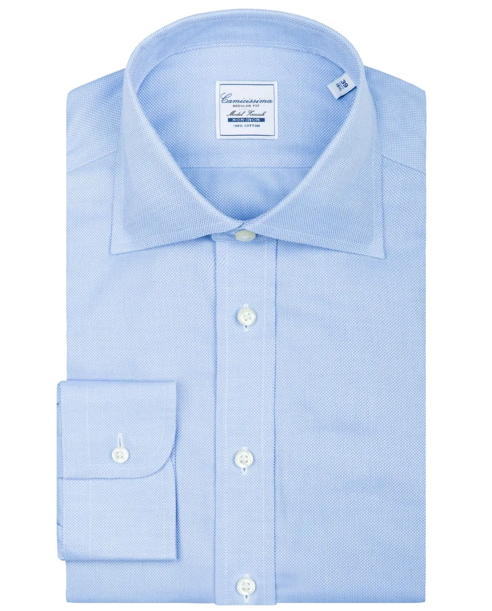 Camicissima Permanent camicia uomo azzurra regular