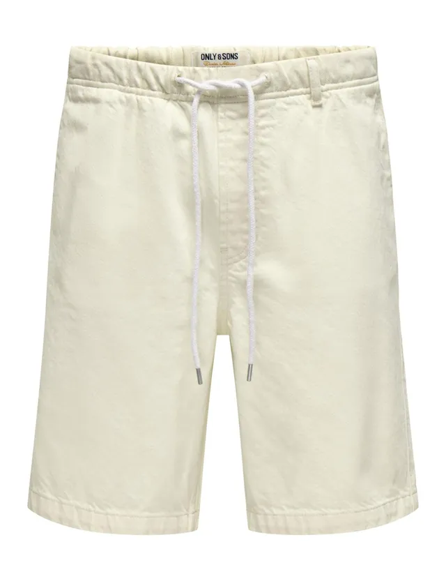 ONLY & SONS Onsfade Pantaloncini Uomo M denim bianco Strings