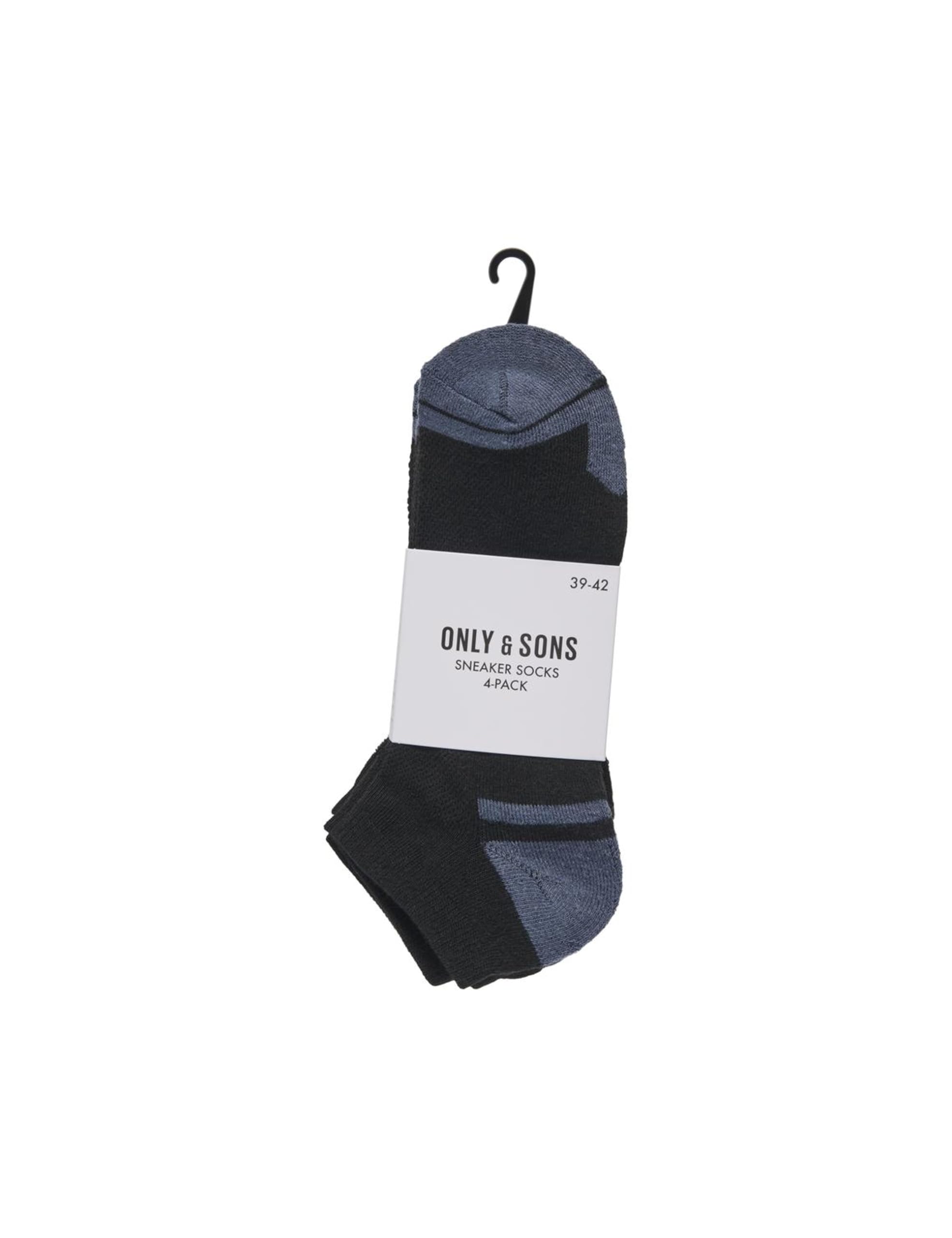 Only & Sons Onsstructure calzini corti uomo neri 4 paia 43-46