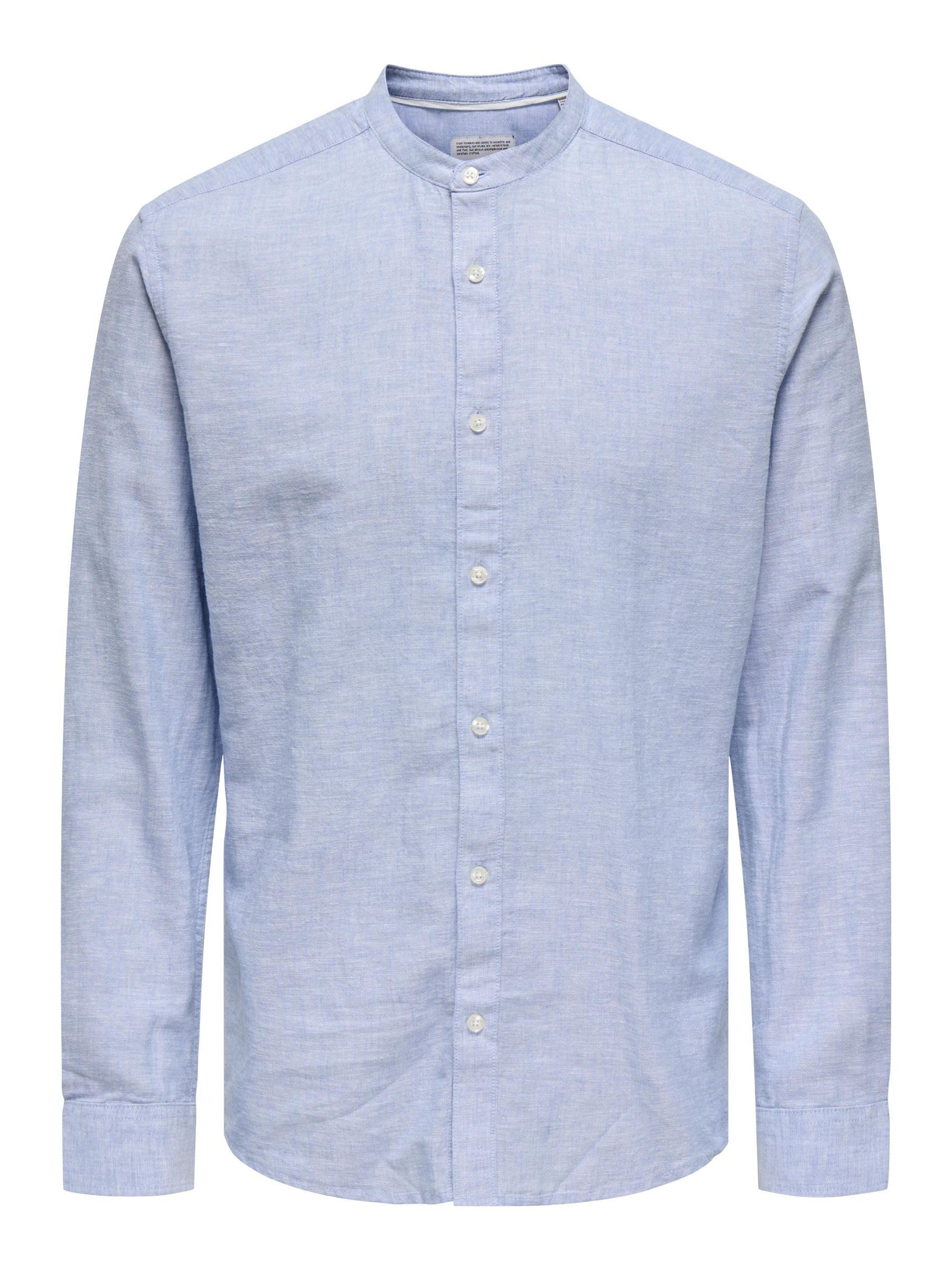 Only & Sons Onscaiden camicia melange blu taglia XXL