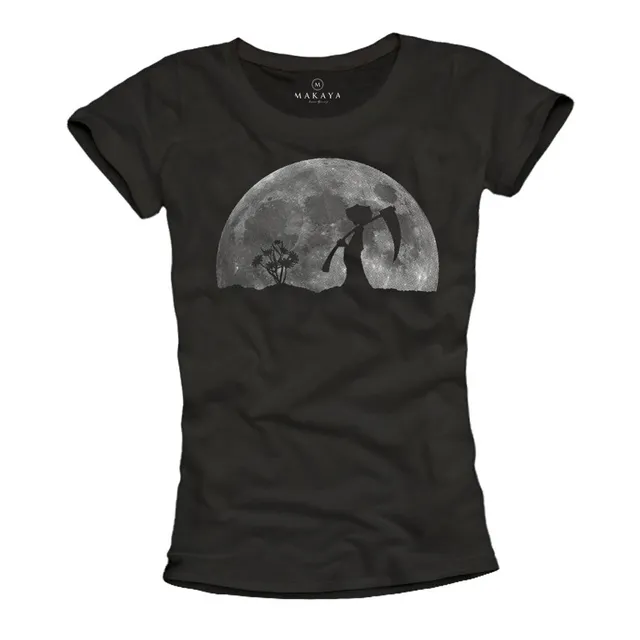 MAKAYA T-Shirt Donna La Morte nel Giardino Maglietta L