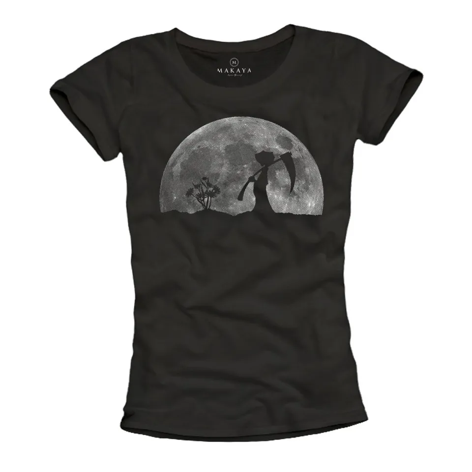 MAKAYA T-Shirt Donna La Morte nel Giardino Maglietta L