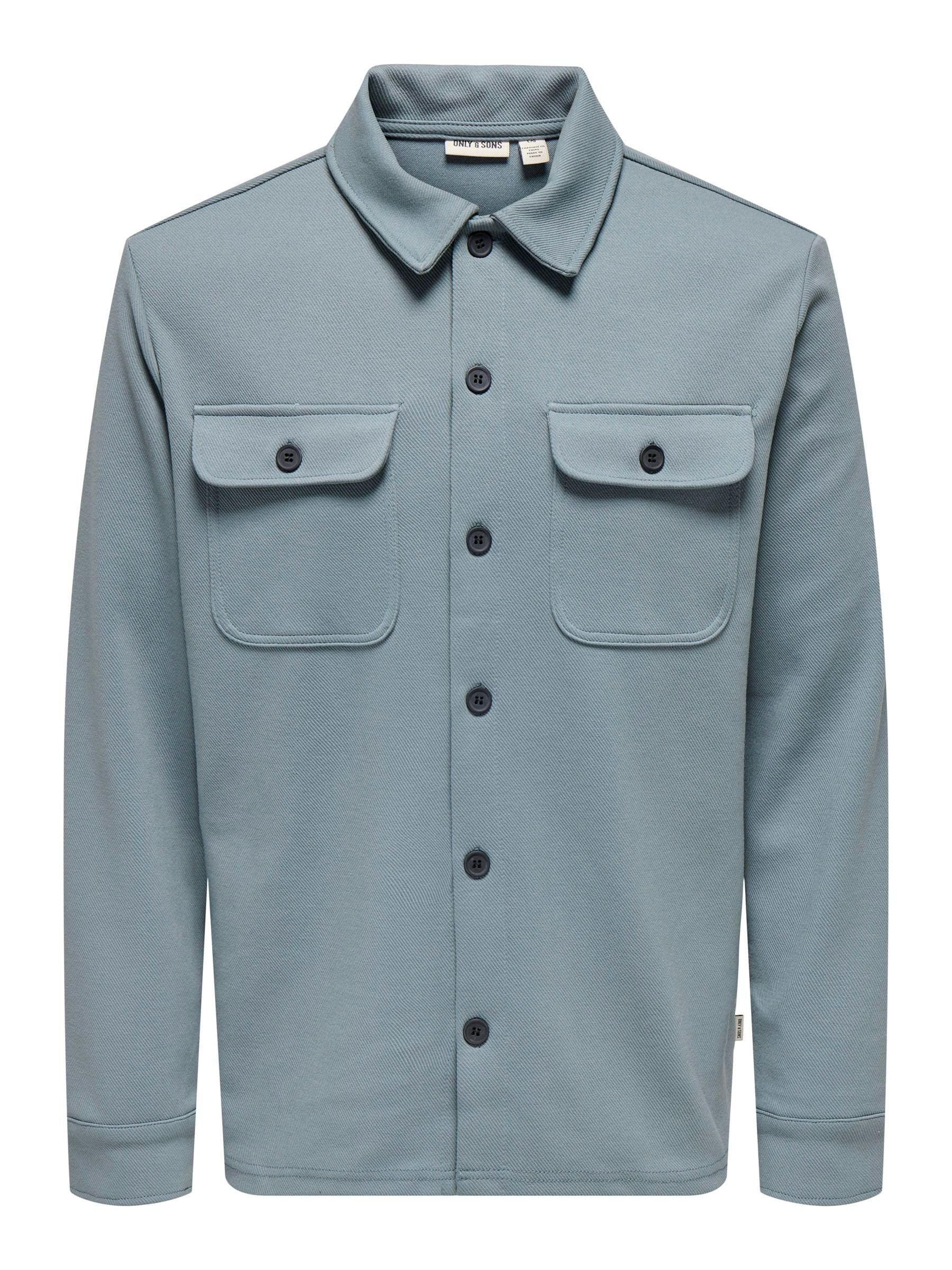 ONLY & SONS Newkodyl Camicia Uomo Melange Nero