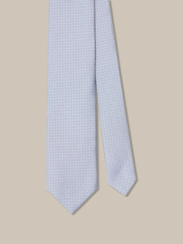 Robert Talbott Robert Ceremonial Weave cravatta seta blu REG