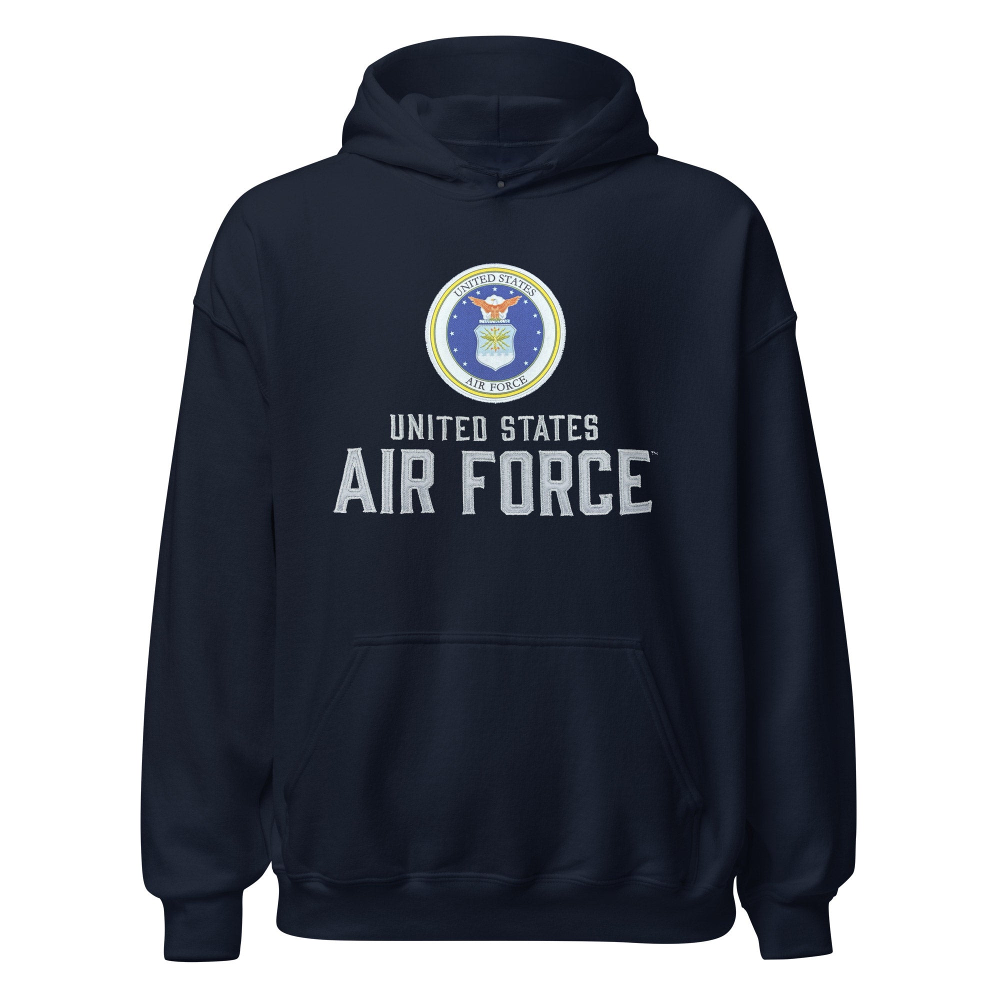 7.62 Design Air Force felpa con cappuccio blu navy unisex