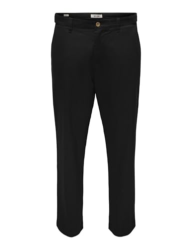 Only & Sons Onsfade Loose Twill 0594 Pantaloni 29W/32L neri