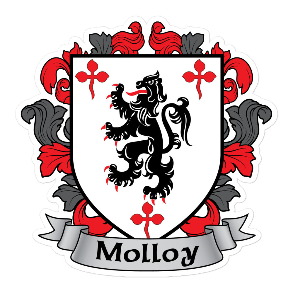 7.62 Design Automotive Molloy Irish Coat of Arms sticker vinile 3"x3"