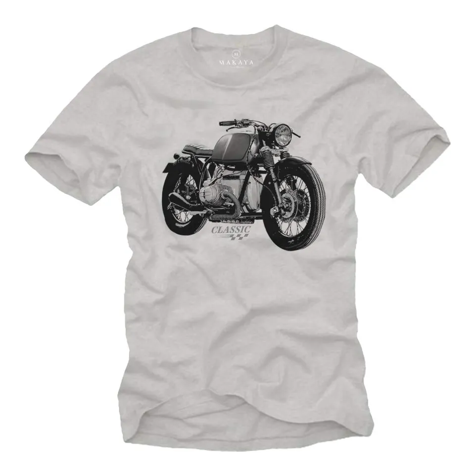 Makaya Moto Vintage Oldtimer T-Shirt Uomo L Cotone