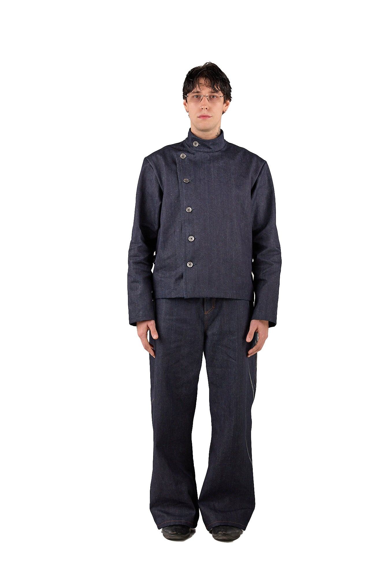 Tiat Blue de Sang Laser jeans bootcut raw denim 14OZ S