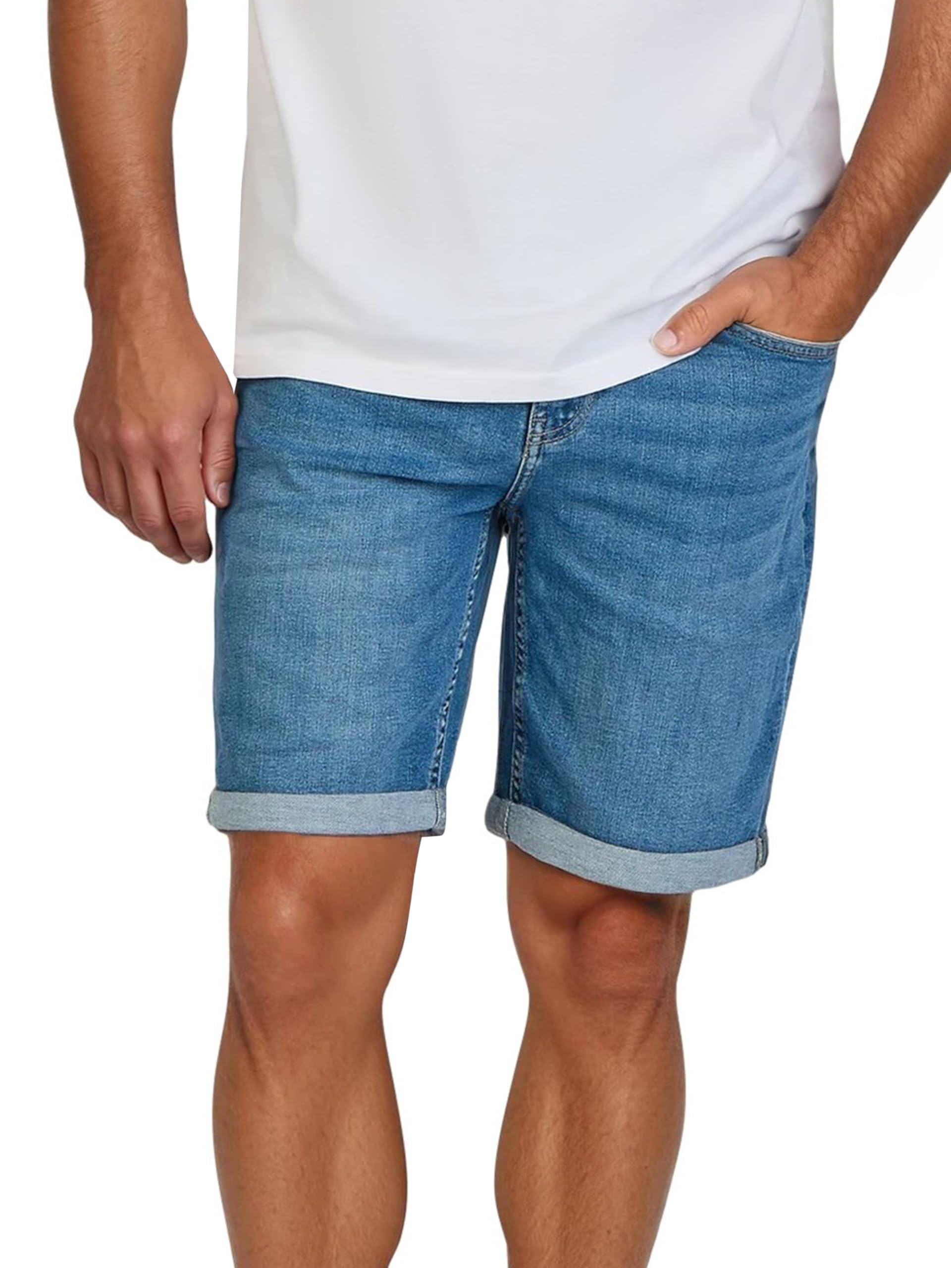 ONLY & SONS Onsply Pantaloncini Uomo 2 Pezzi Medio-blu/Nero Denim