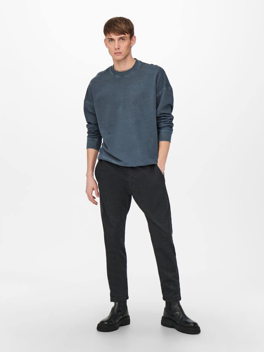 Only & Sons Ron Life RLX felpa crewneck girocollo