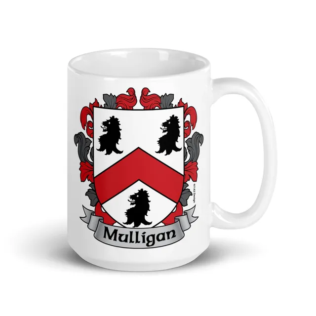 7.62 Design Mulligan Irish Crest tazza ceramica 15oz stemma