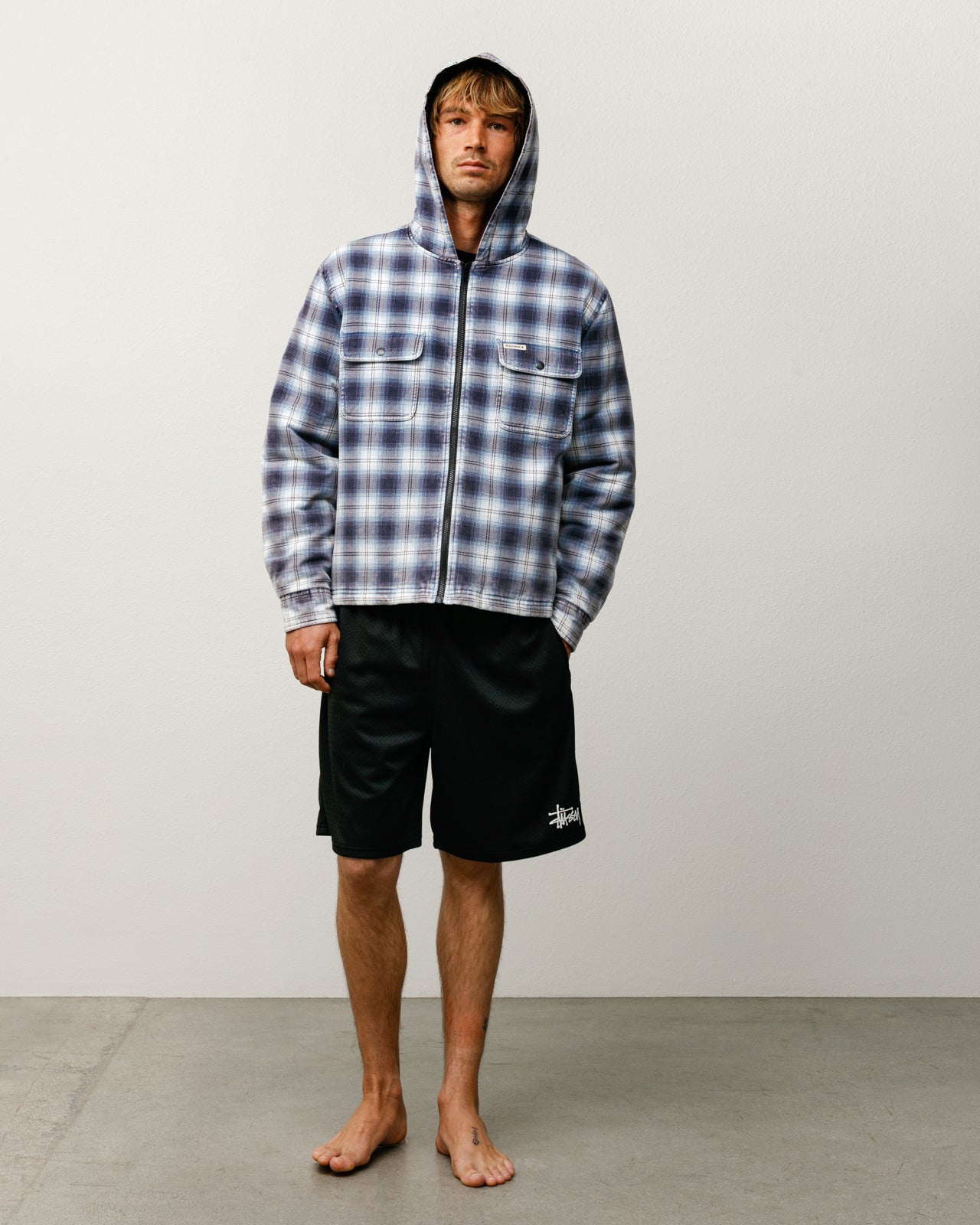 Stussy Basic Mesh Short pantaloncini neri poliestere