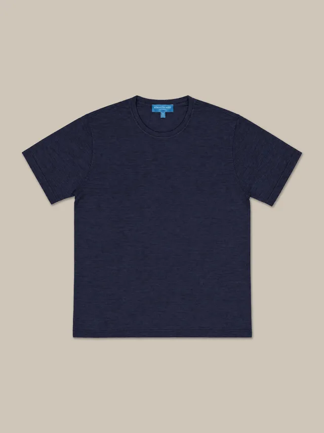 Robert Talbott Sweaters Lawrence maglia lana seta blu navy