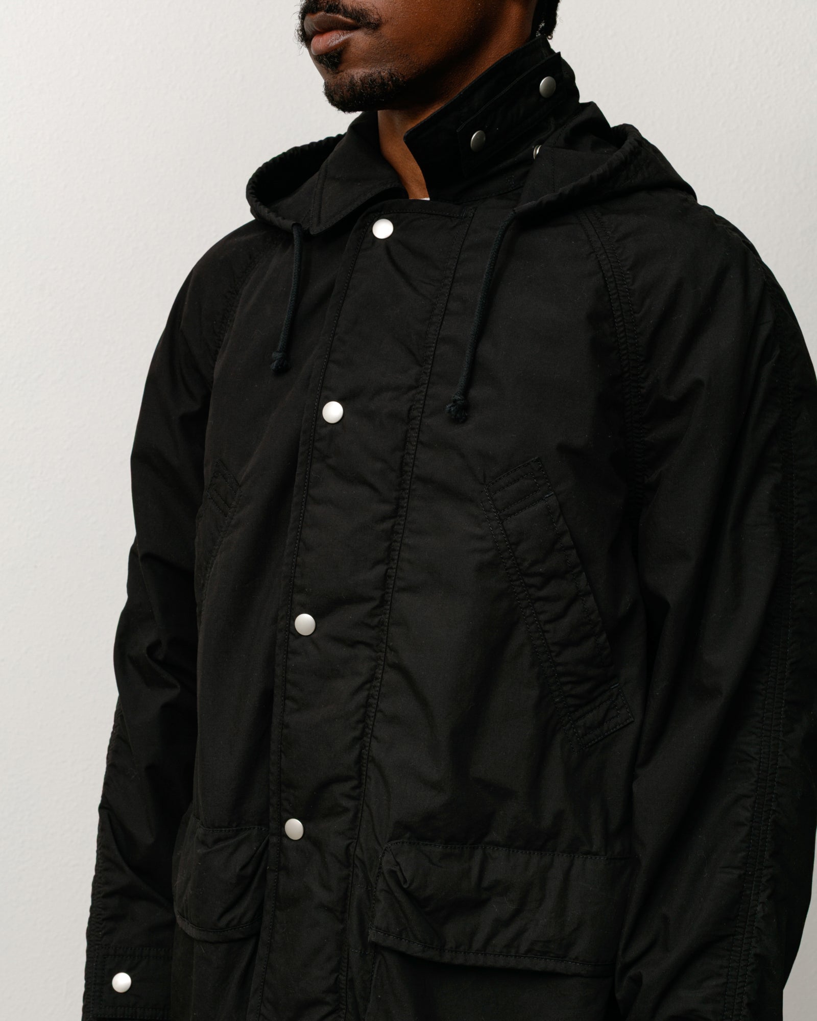 Stussy Lightweight Field Parka giacca parka nero cotone