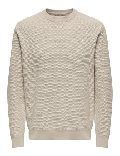 Only & Sons Onsmorgan Maglione Uomo Argento XL Girocollo