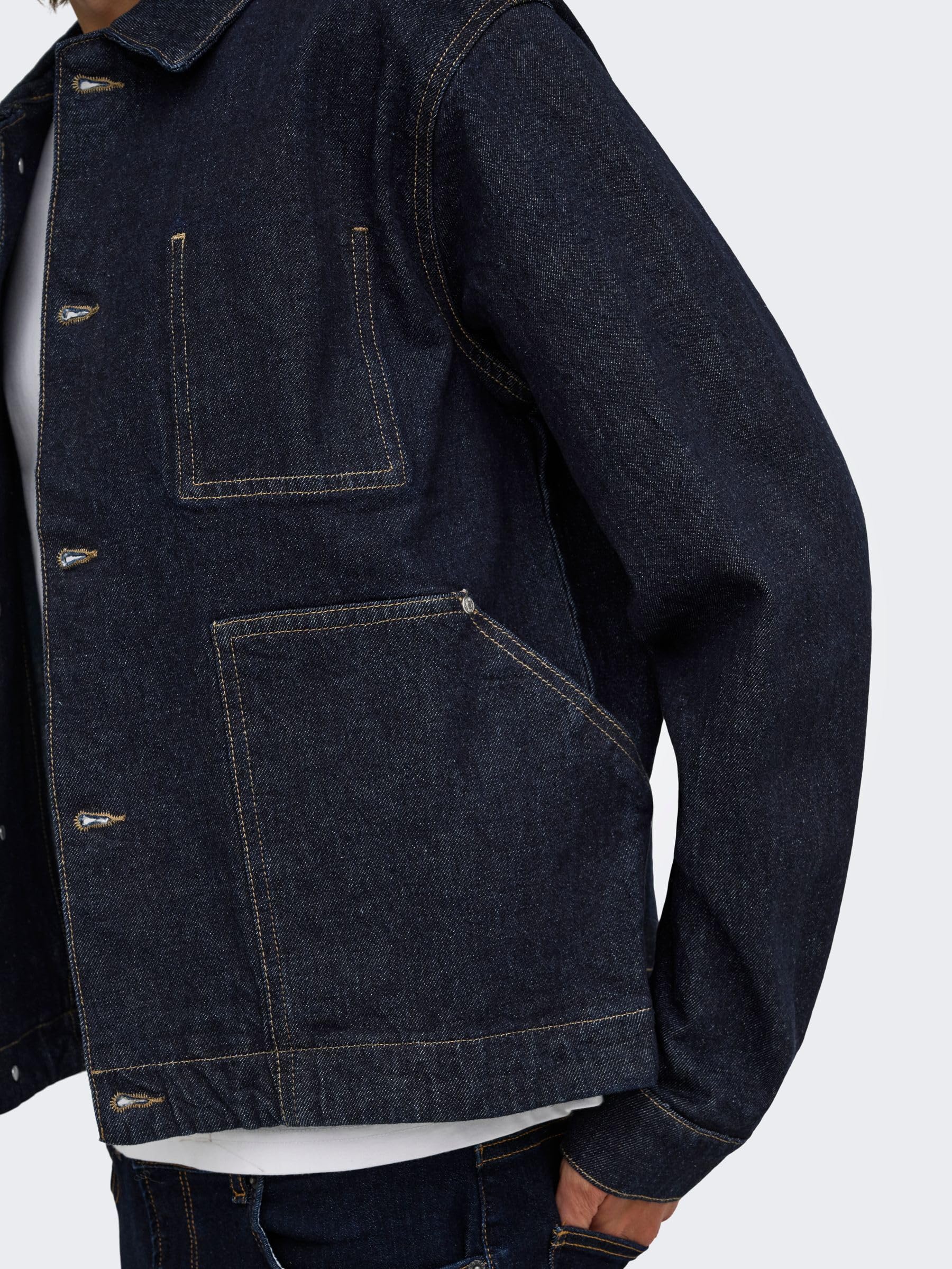 Only & Sons Onsartisan Giacca Jeans Uomo M Denim