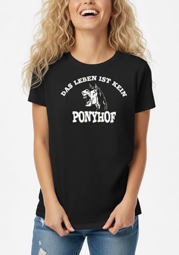 MAKAYA T-Shirt Donna cavallo L cotone letto di rose