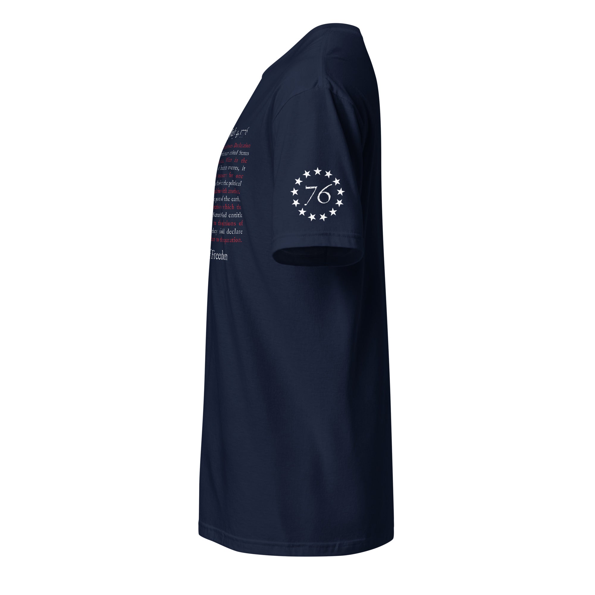 7.62 Design USA 250th maglietta cotone blu bandiera 1776
