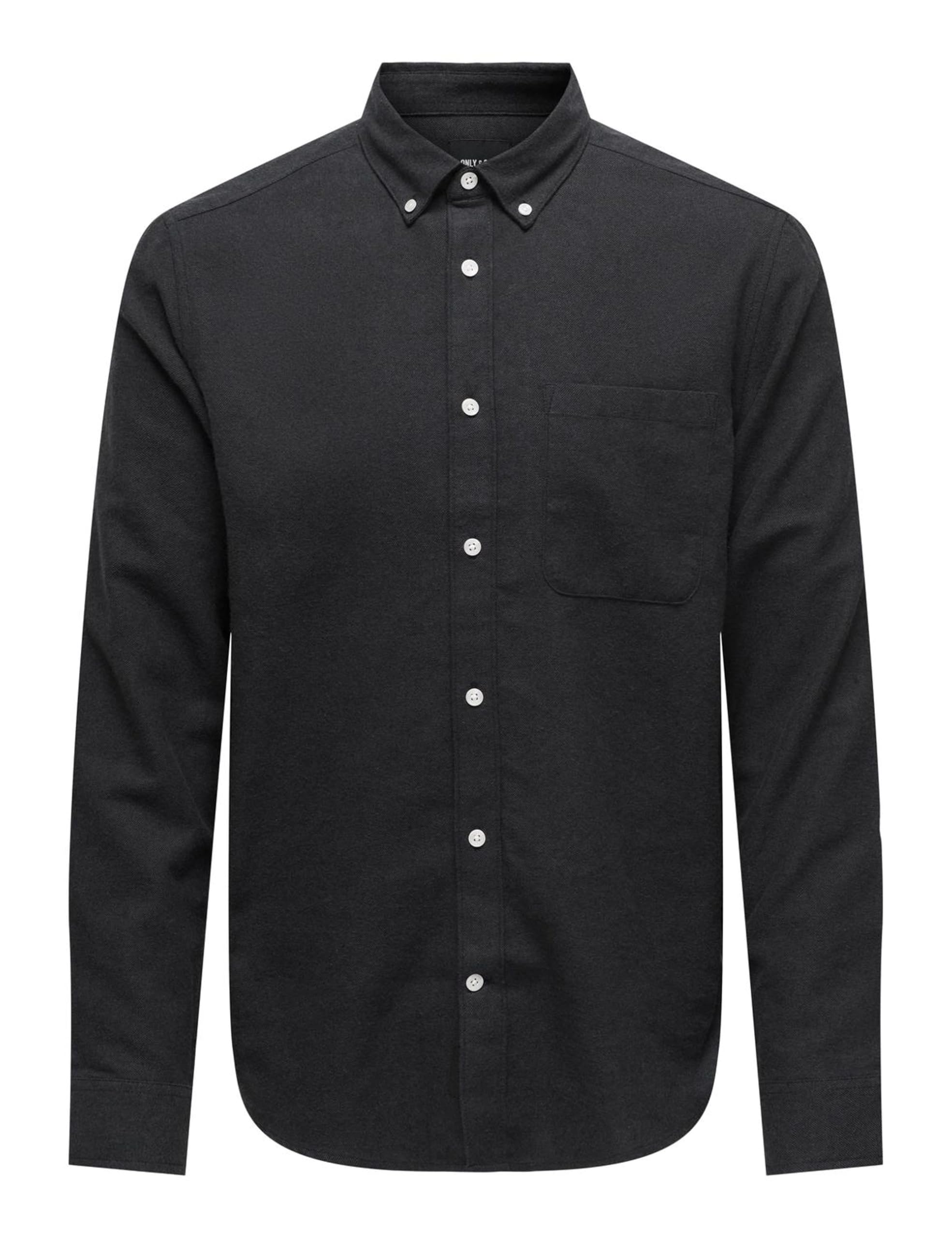 Only & Sons Onsgudmund Camicia Uomo Nero taglia L casual