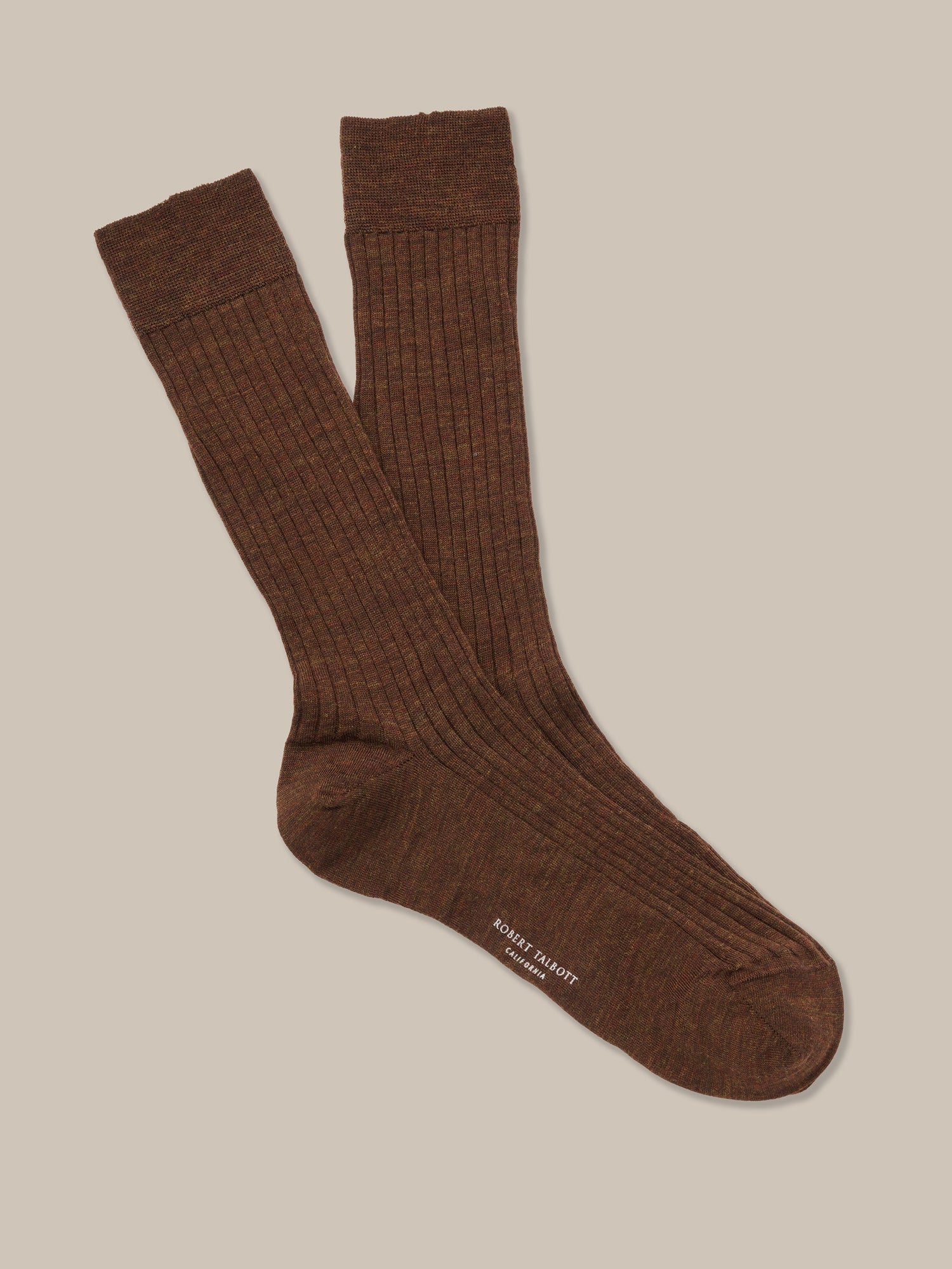 Robert Talbott Henry calze lana merino marroni