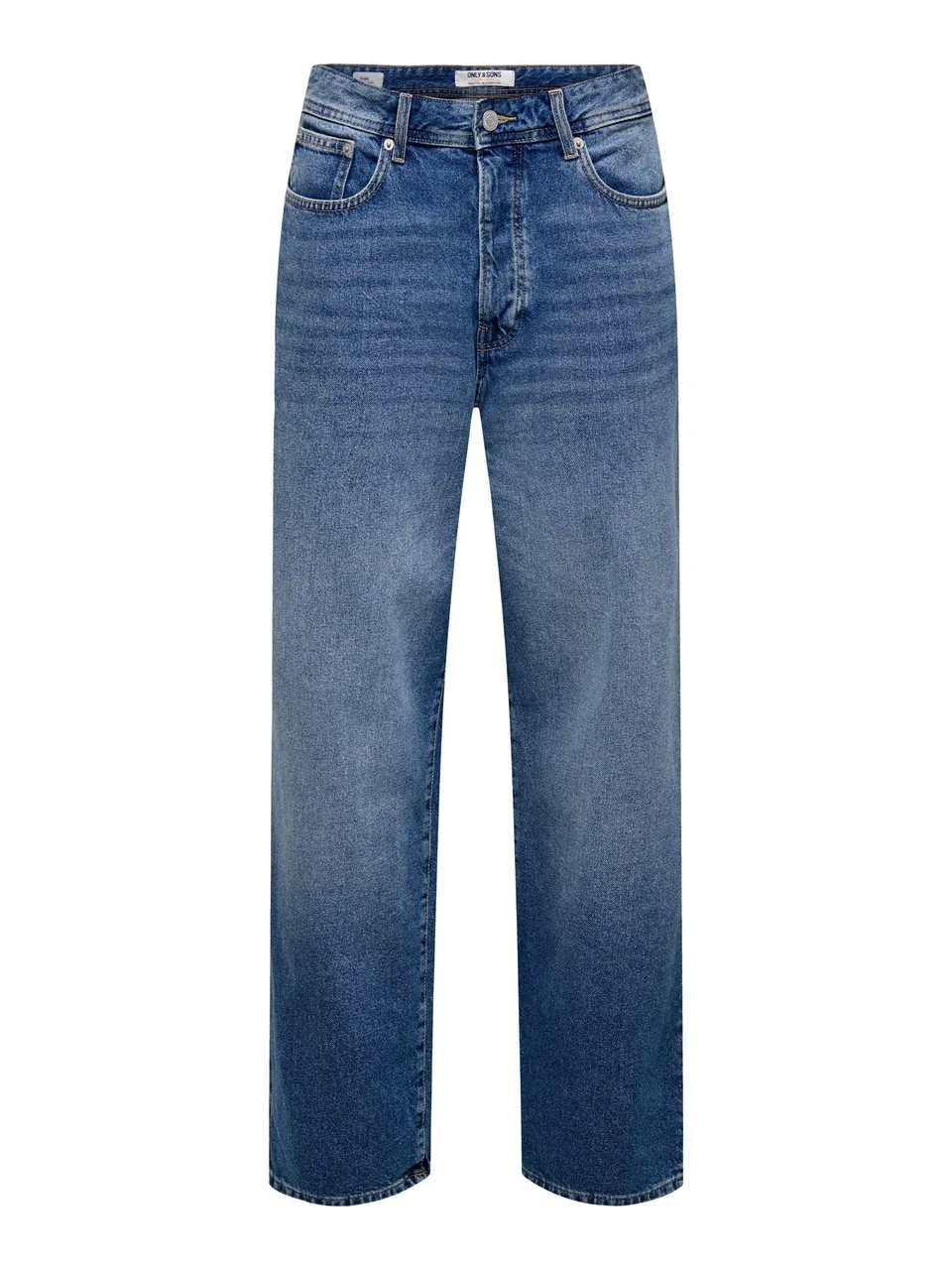 Only & Sons OnsFade Vita Alta Loose Fit Jeans Light Blue Denim