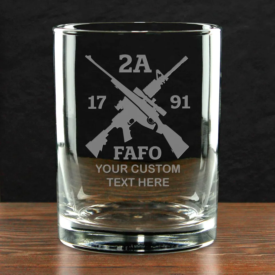 7.62 Design 2nd Amendment bicchiere whisky vetro 414ml