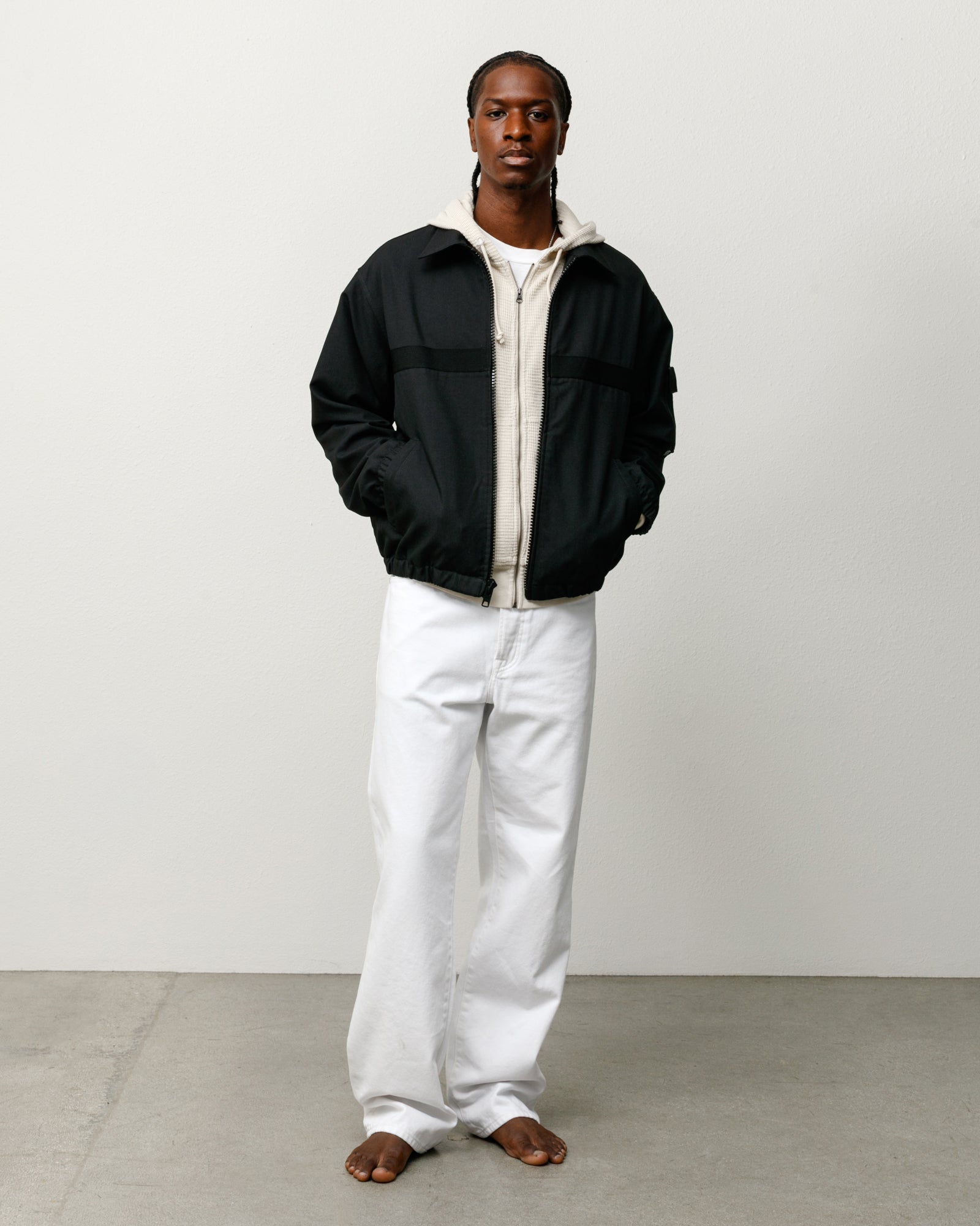 Stussy Mechanic Jacket giacca nera poliestere