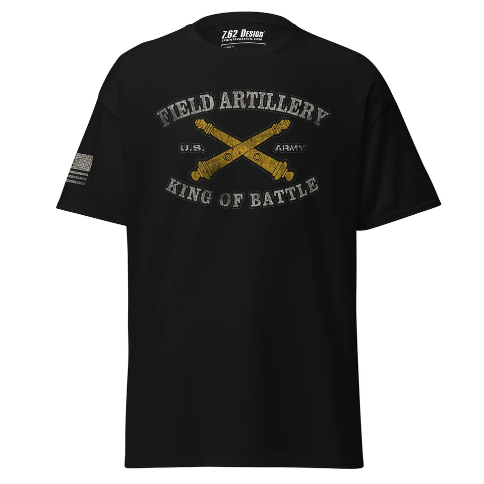 7.62 Design Field Artillery maglietta uomo nera cotone