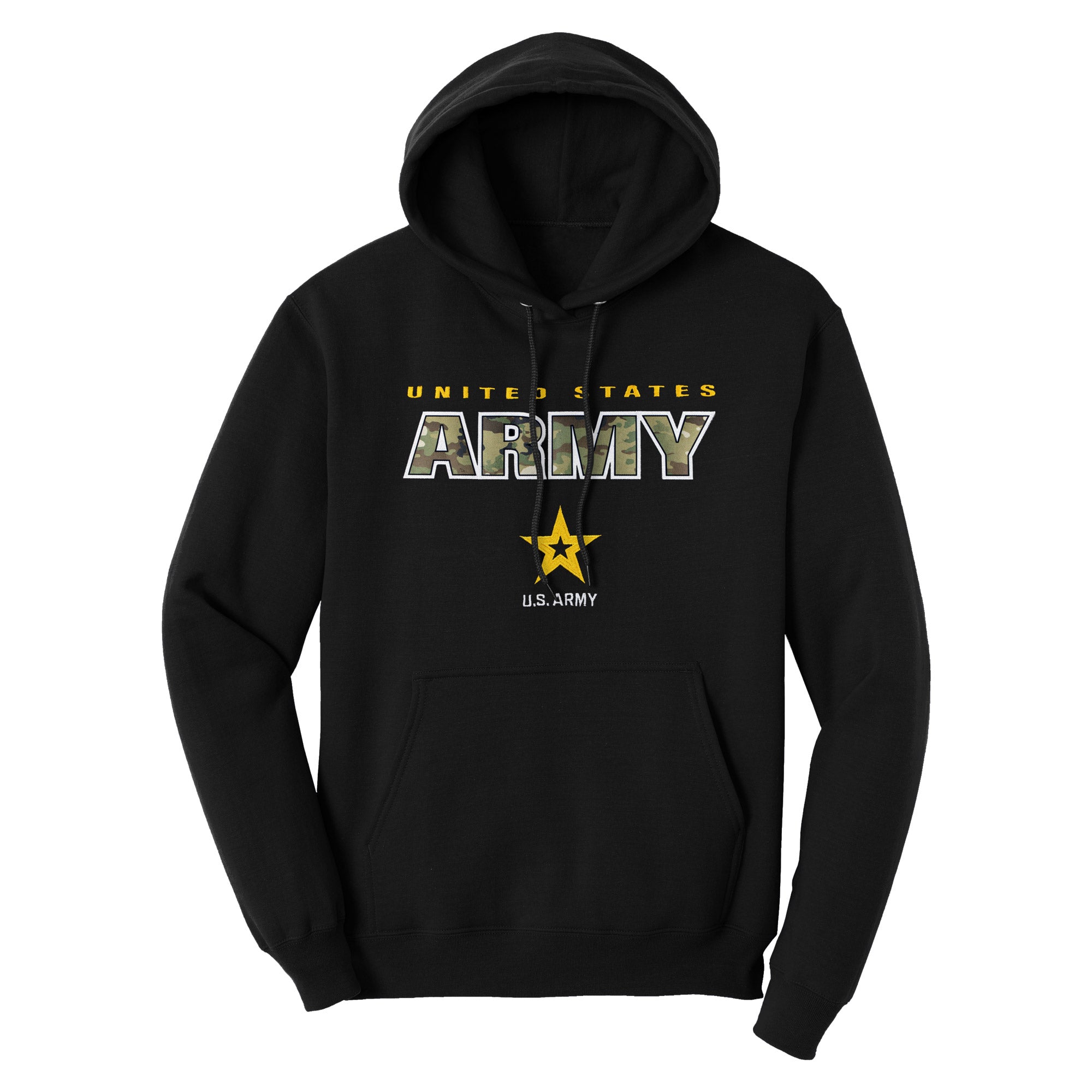 7.62 Design Army Camo Felpa Cappuccio Nera Taglia XL