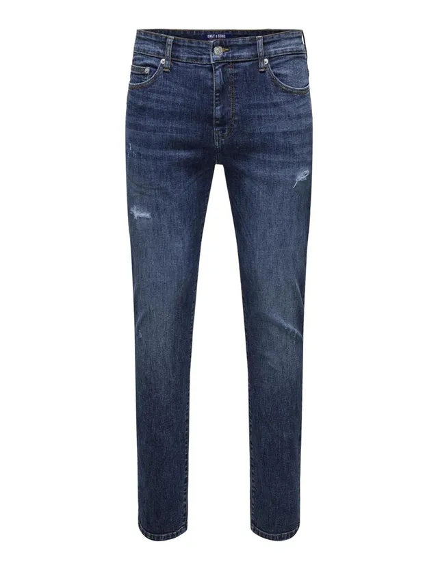 Only & Sons Onsloom Jeans Slim Destroy 1858 Uomo 28W/32L