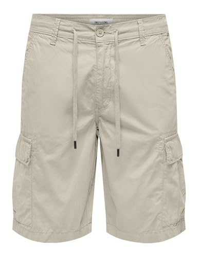Only & Sons Cargo Pantaloncini Uomo Cotone Nero Taglia L