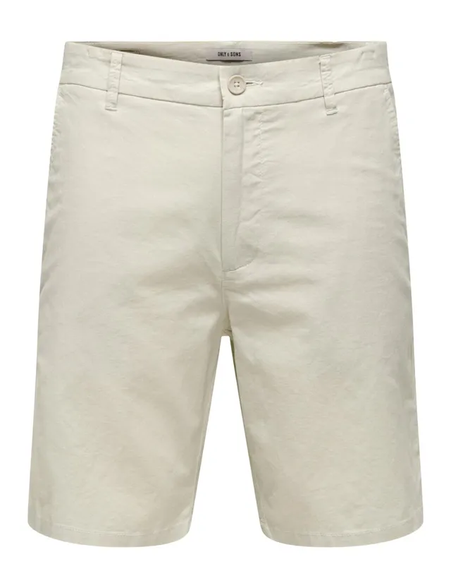 ONLY & SONS Onsnick Straight 0580 Pantaloncini Uomo S Argento