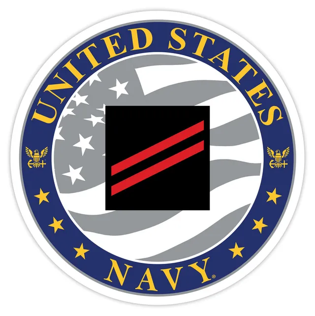 7.62 Design US Navy E-2 Fireman Apprentice adesivo auto 9 cm vinile